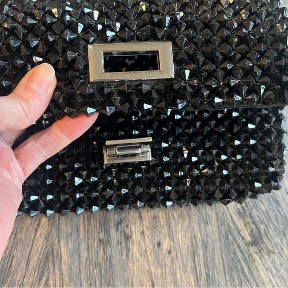 Elegant Black Zara Studded Clutch - Picture 8 of 16